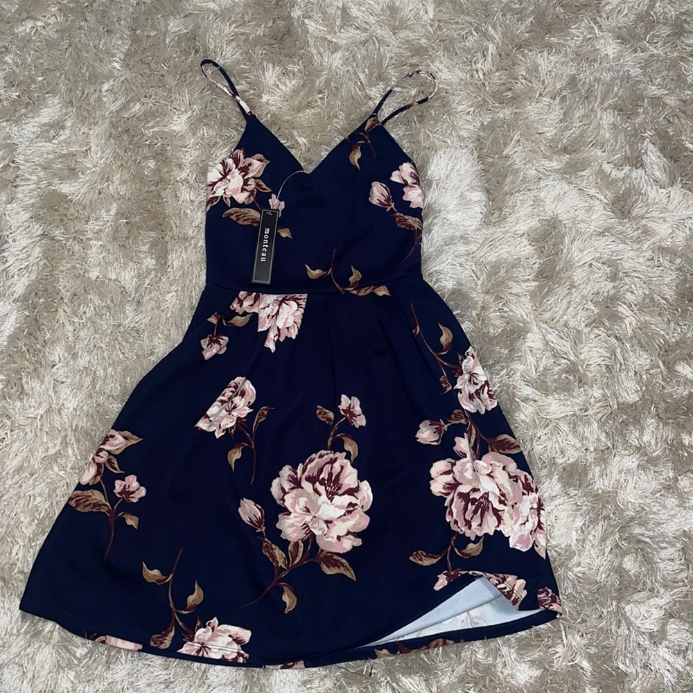 Monet floral flat dress